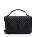 Saint Laurent Matelasse Calfskin Monogram College Large Shoulder Bag (SHF-K7F9Zp)