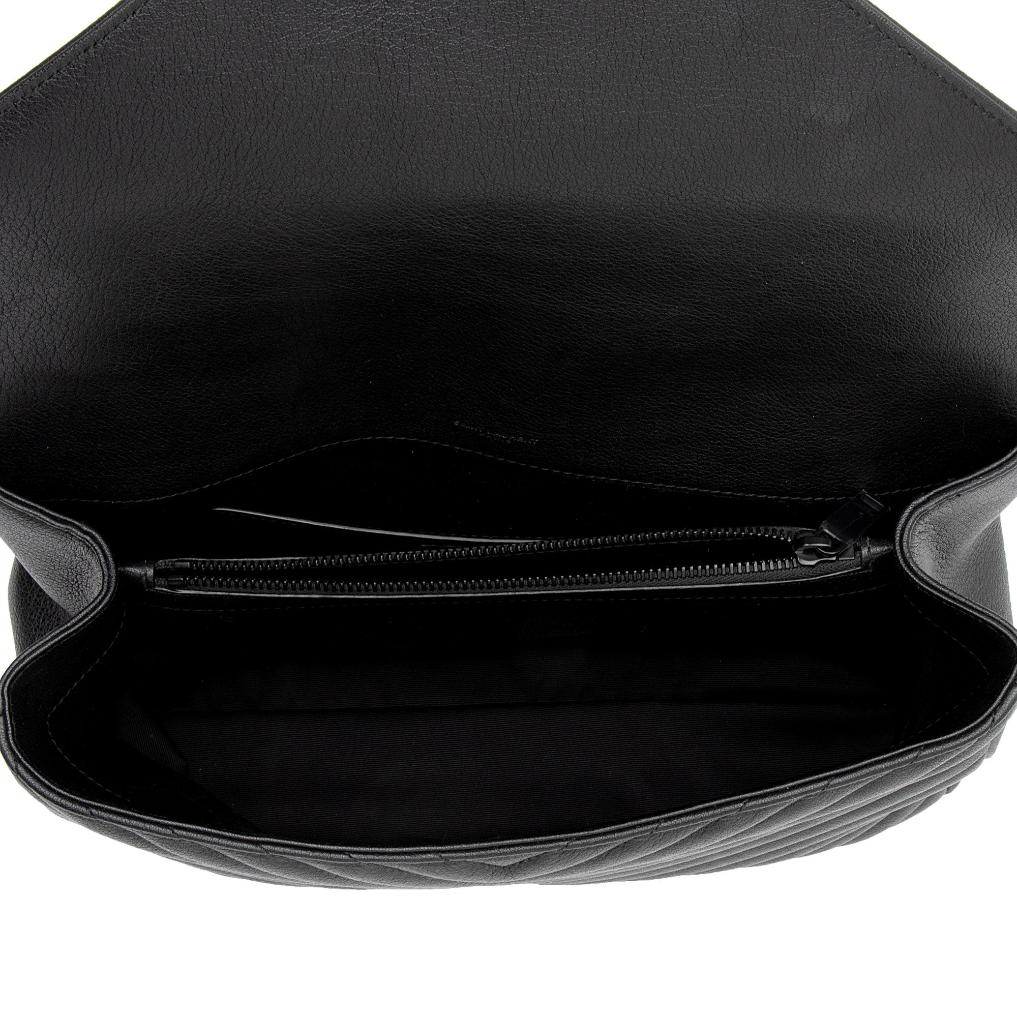 Saint Laurent Matelasse Calfskin Monogram College Large Shoulder Bag (SHF-K7F9Zp)