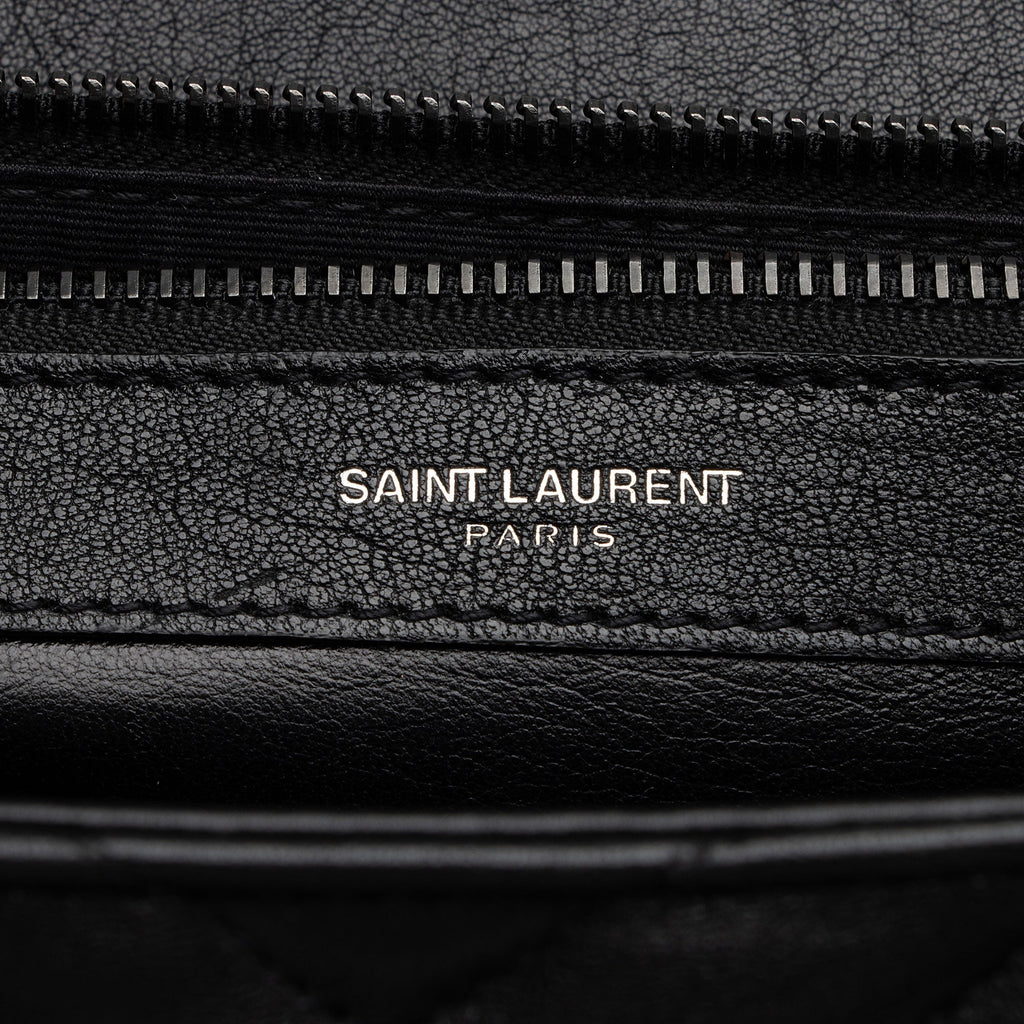 Saint Laurent Matelasse Calfskin Monogram College Large Shoulder Bag (SHF-NTG48D)
