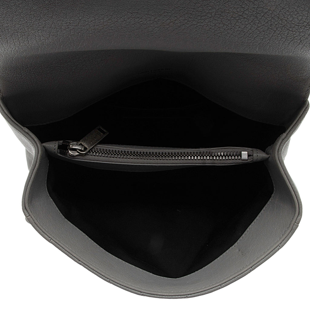 Saint Laurent Matelasse Calfskin Monogram College Medium Shoulder Bag (SHF-D2O1lS)