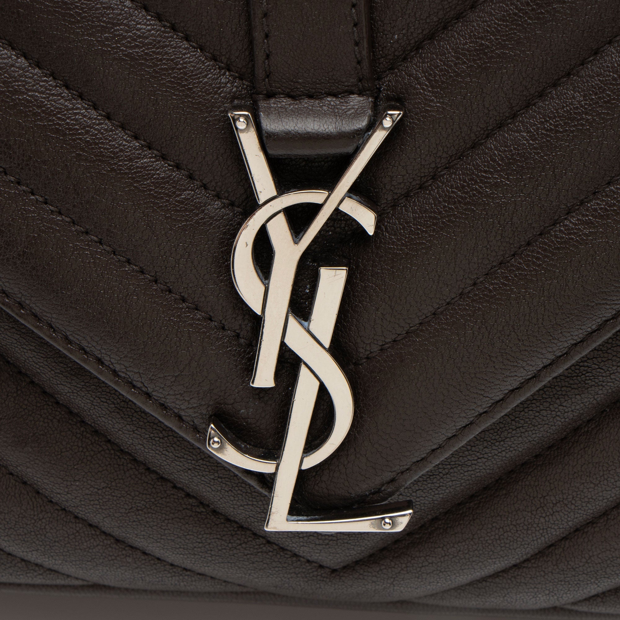 Saint Laurent Matelasse Calfskin Monogram College Medium Shoulder Bag