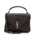 Saint Laurent Matelasse Calfskin Monogram College Medium Shoulder Bag