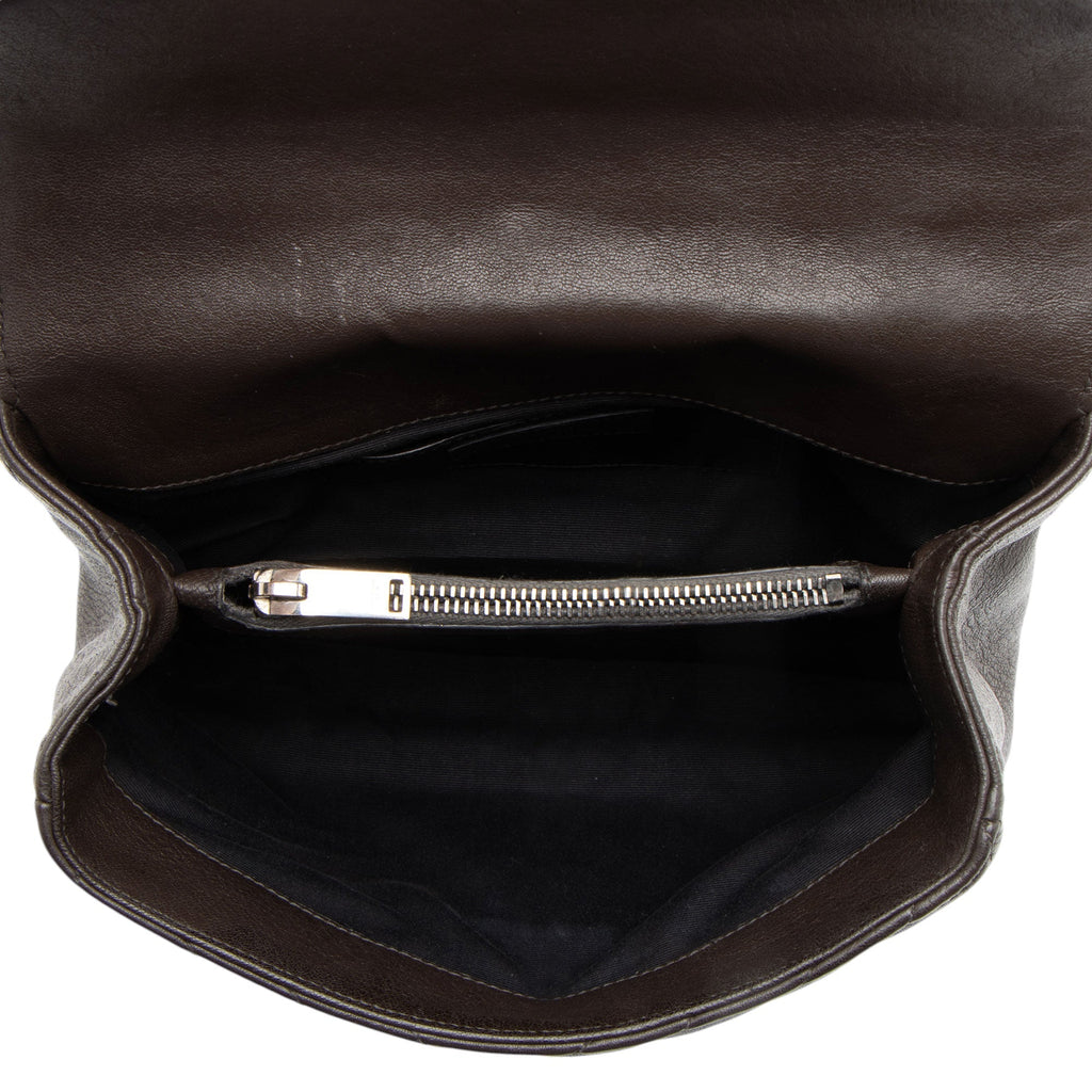 Saint Laurent Matelasse Calfskin Monogram College Medium Shoulder Bag