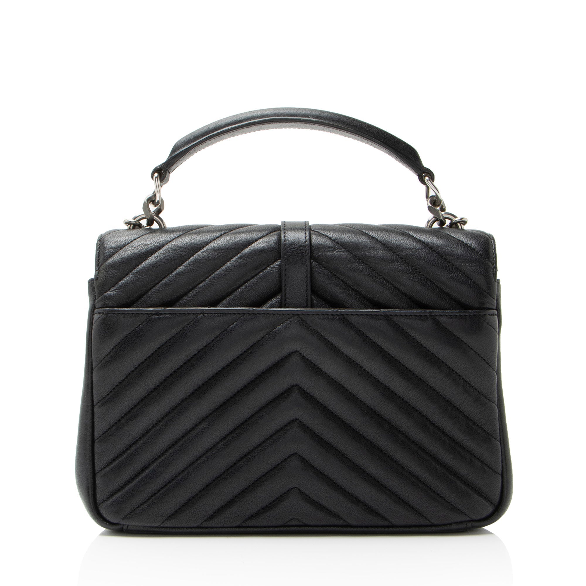 Saint Laurent Matelasse Calfskin Monogram College Medium Shoulder Bag