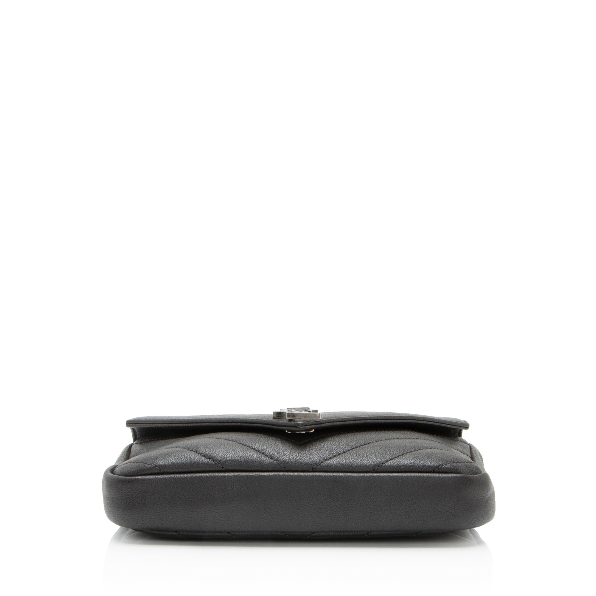 Saint Laurent Matelasse Calfskin Monogram College Mini Shoulder Bag