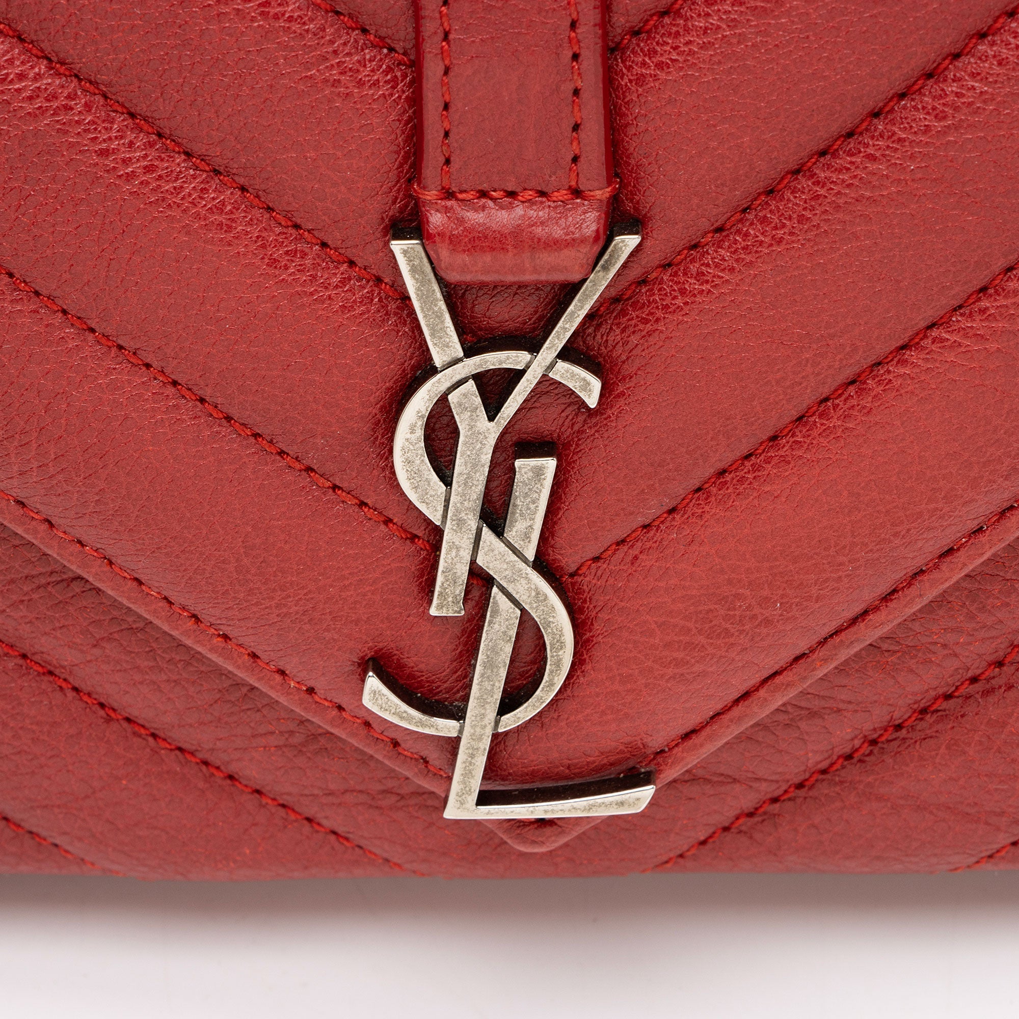 Saint Laurent Matelasse Calfskin Monogram College Mini Shoulder Bag