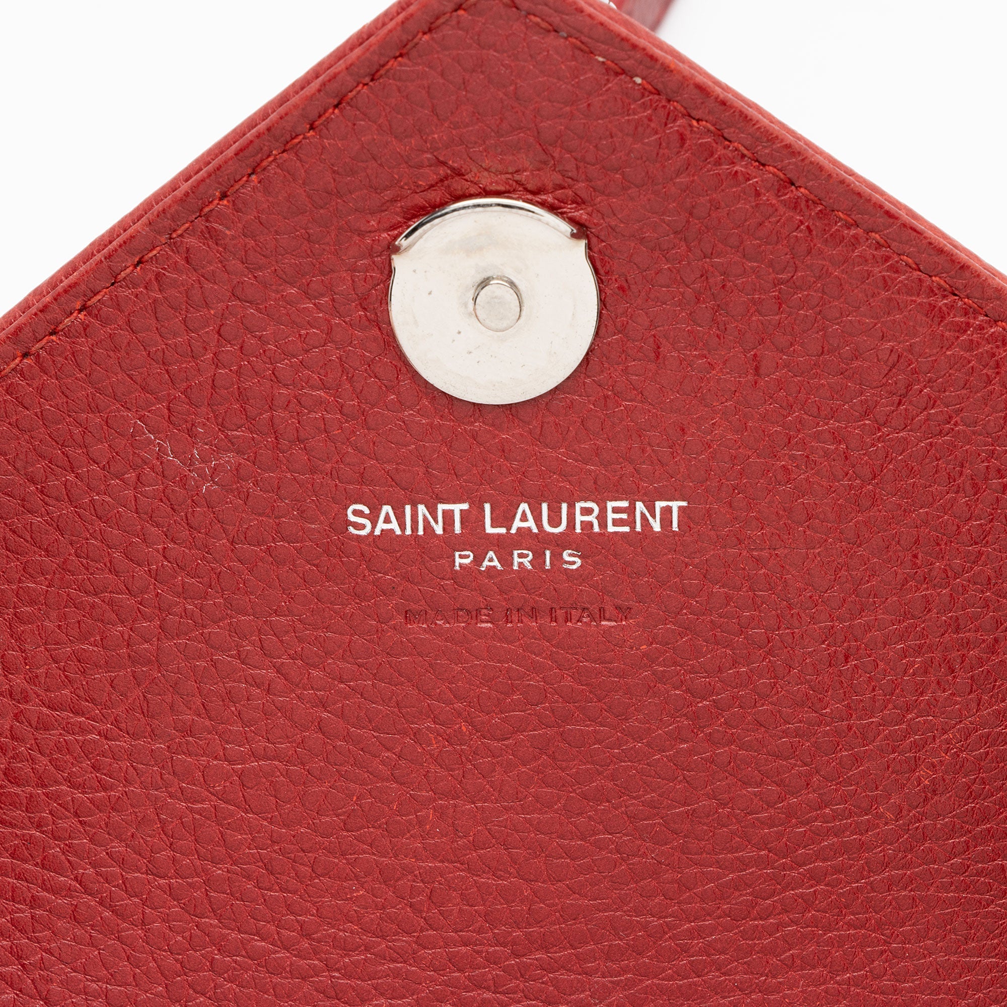 Saint Laurent Matelasse Calfskin Monogram College Mini Shoulder Bag
