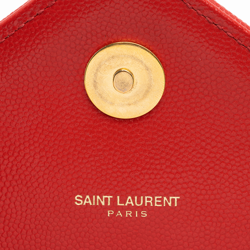 Saint Laurent Matelasse Grain de Poudre Monogram Large Shoulder Bag (SHF-19699)
