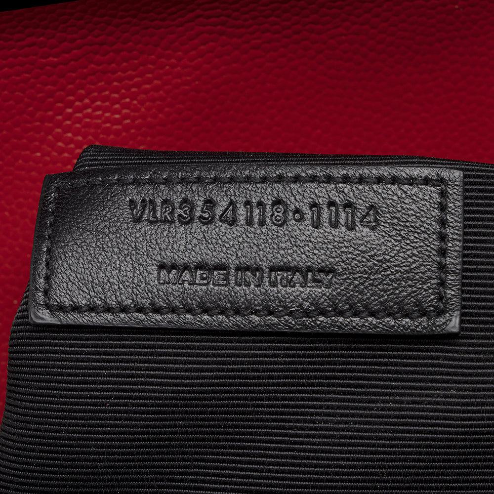 Saint Laurent Matelasse Grain de Poudre Monogram Large Shoulder Bag (SHF-19699)