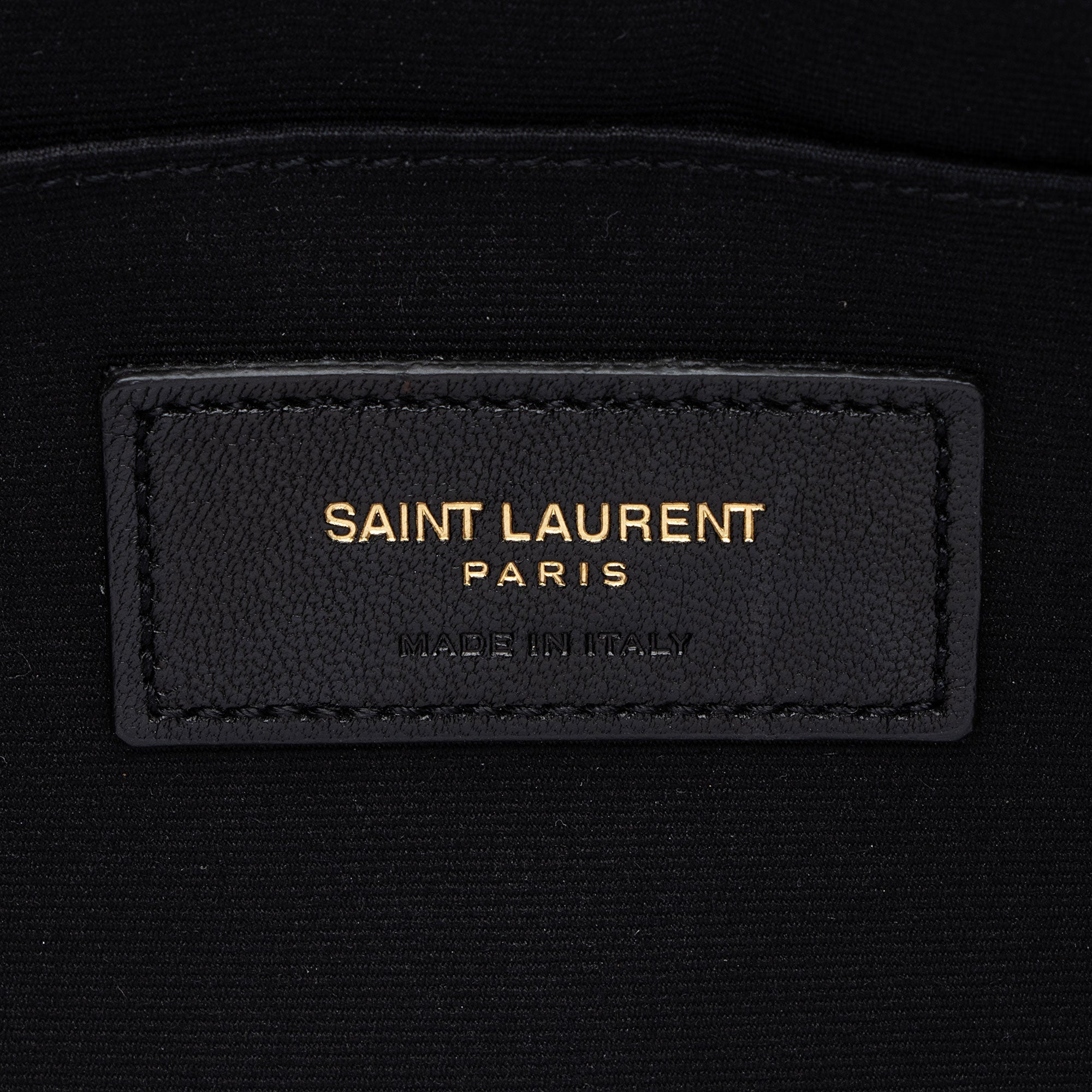 Saint Laurent Matelasse Calfskin Monogram Large Wristlet (SHF-J3F1B7)