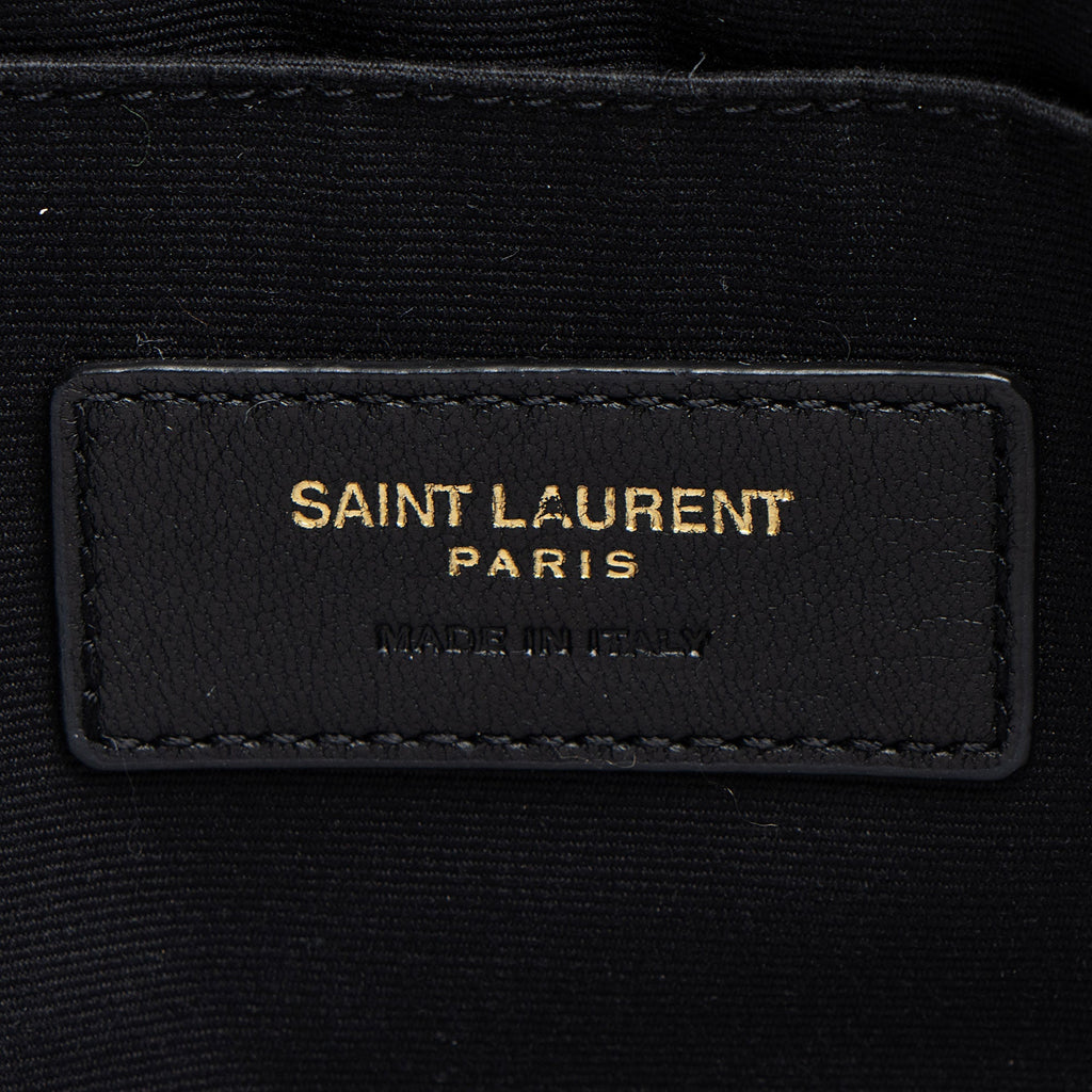 Saint Laurent Matelasse Calfskin Monogram Large Wristlet