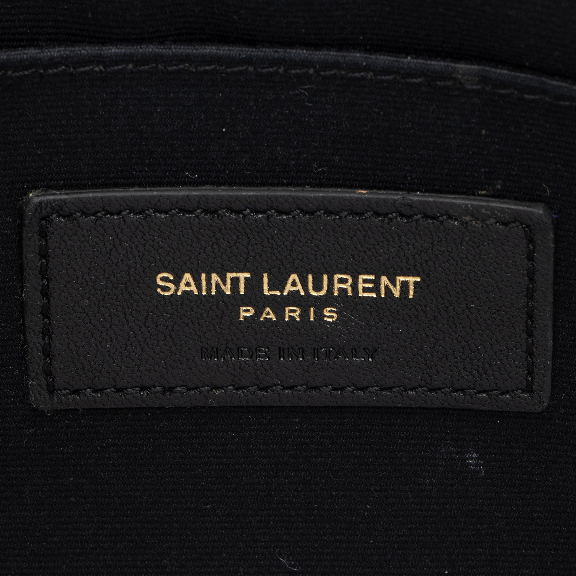 Saint Laurent Matelasse Calfskin Monogram Large Wristlet