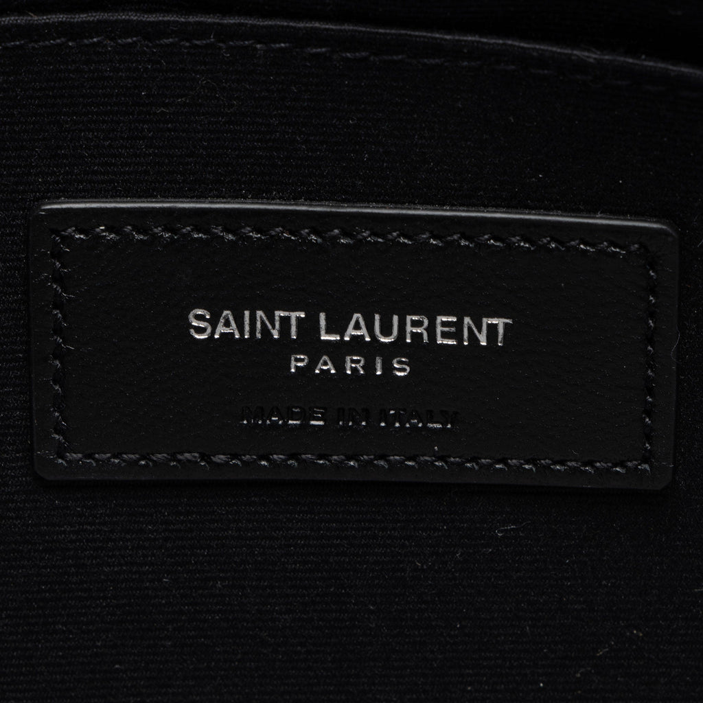 Saint Laurent Matelasse Calfskin Monogram Large Wristlet