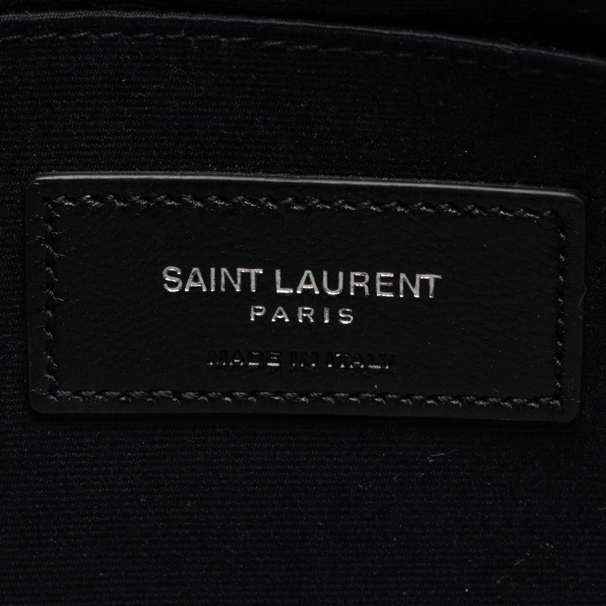 Saint Laurent Matelasse Calfskin Monogram Large Wristlet