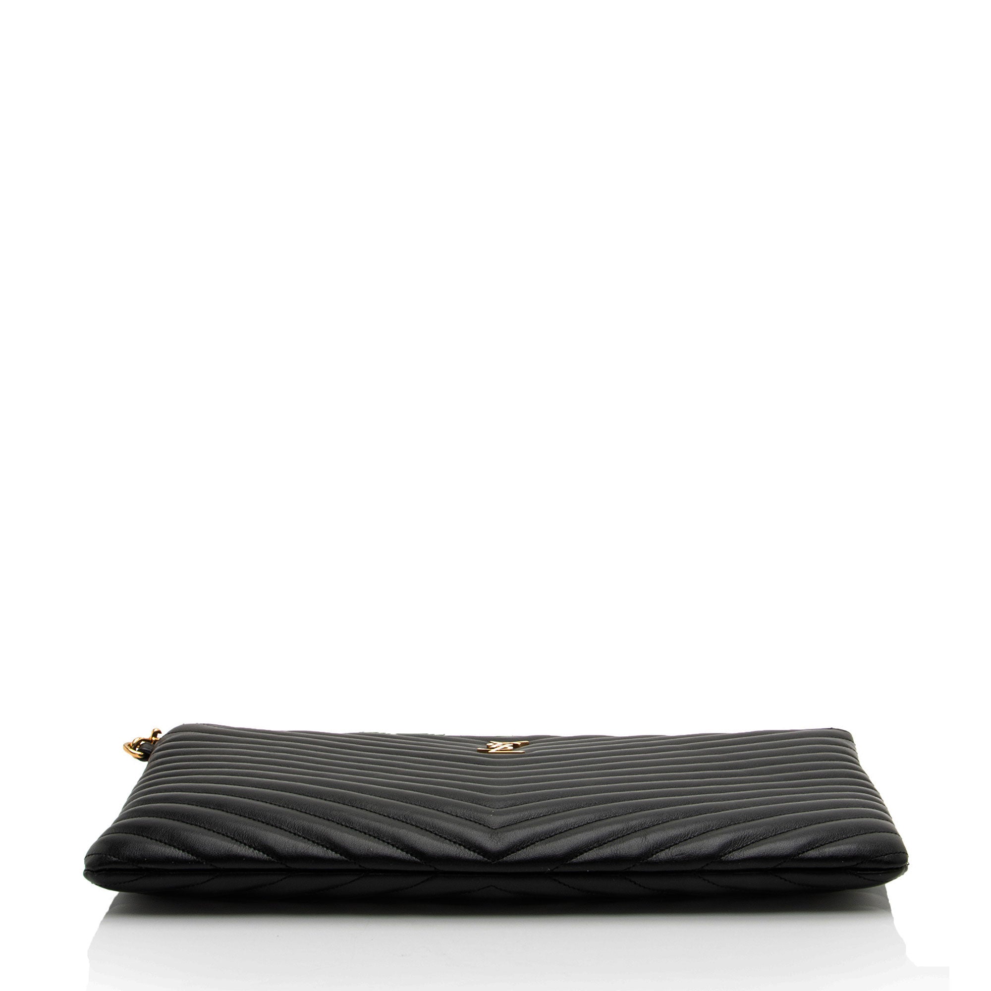 Saint Laurent Matelasse Calfskin Monogram Large Wristlet