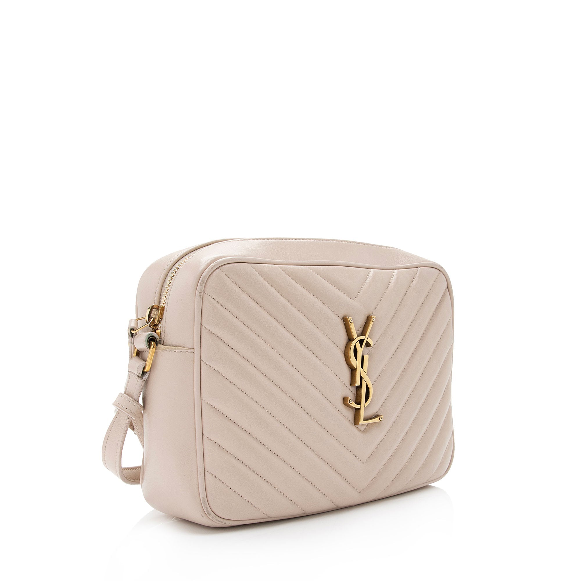 Saint Laurent Matelasse Calfskin Monogram Lou Camera Bag - FINAL SALE (SHF-pag728)