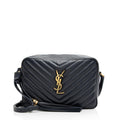 Saint Laurent Matelasse Calfskin Monogram Lou Camera Bag (SHF-aY71qS)