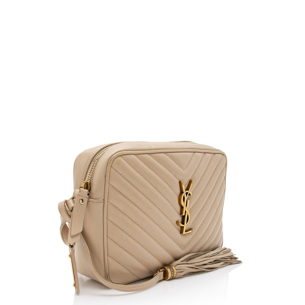 Saint Laurent Matelasse Calfskin Monogram Lou Camera Bag (SHF-TFjjTM)