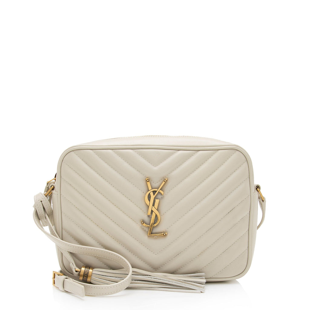 Saint Laurent Matelasse Calfskin Monogram Lou Camera Bag (SHF-Gm6ltb)