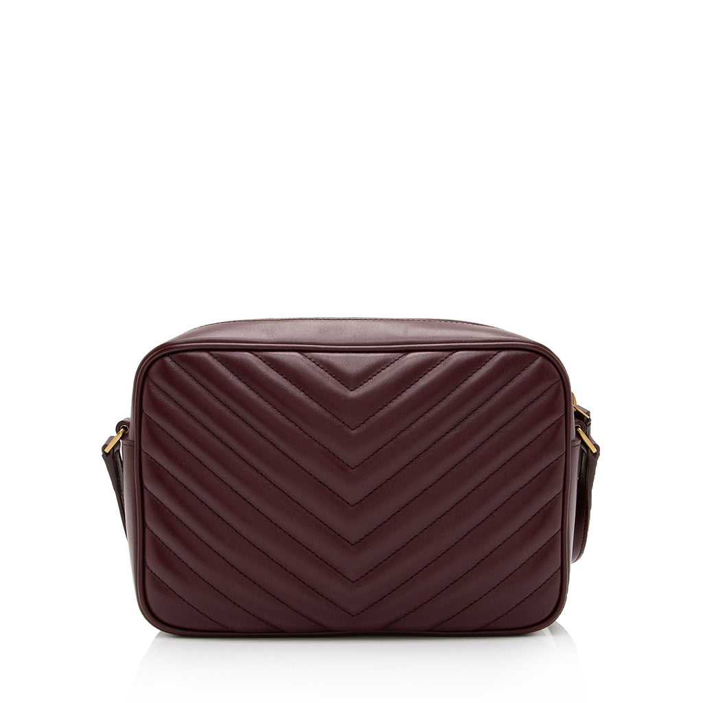 Saint Laurent Matelasse Calfskin Monogram Lou Camera Bag (SHF-sQ3XgD)
