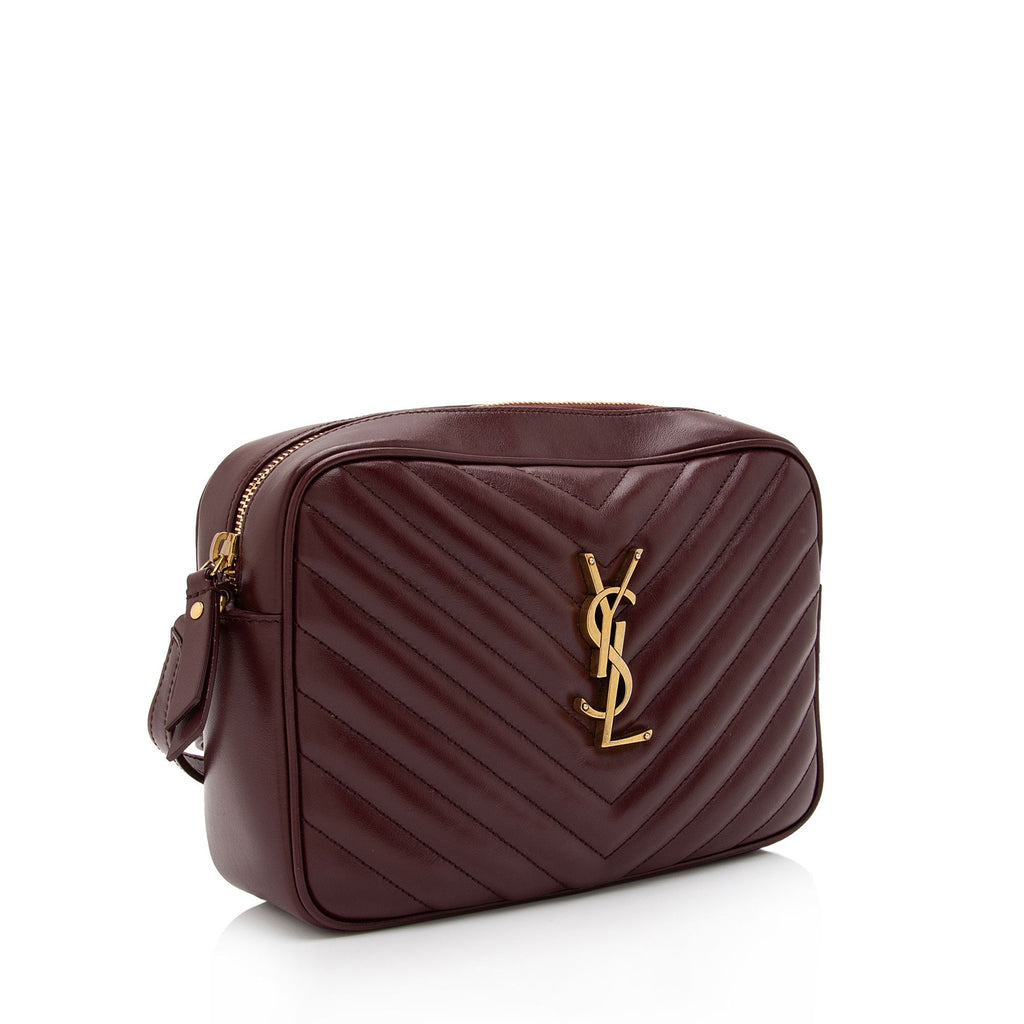 Saint Laurent Matelasse Calfskin Monogram Lou Camera Bag (SHF-sQ3XgD)