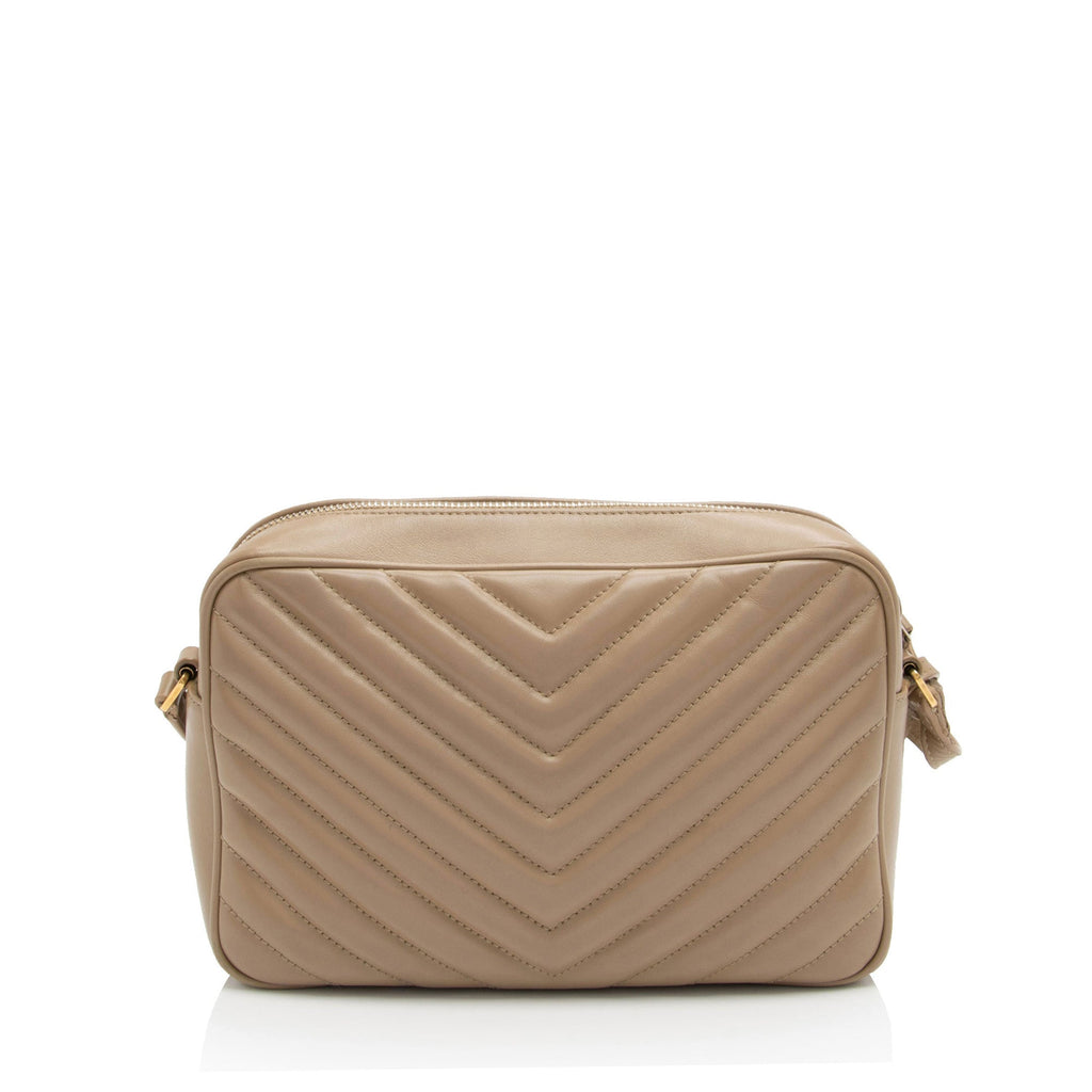 Saint Laurent Matelasse Calfskin Monogram Lou Camera Bag (SHF-5REUgE)