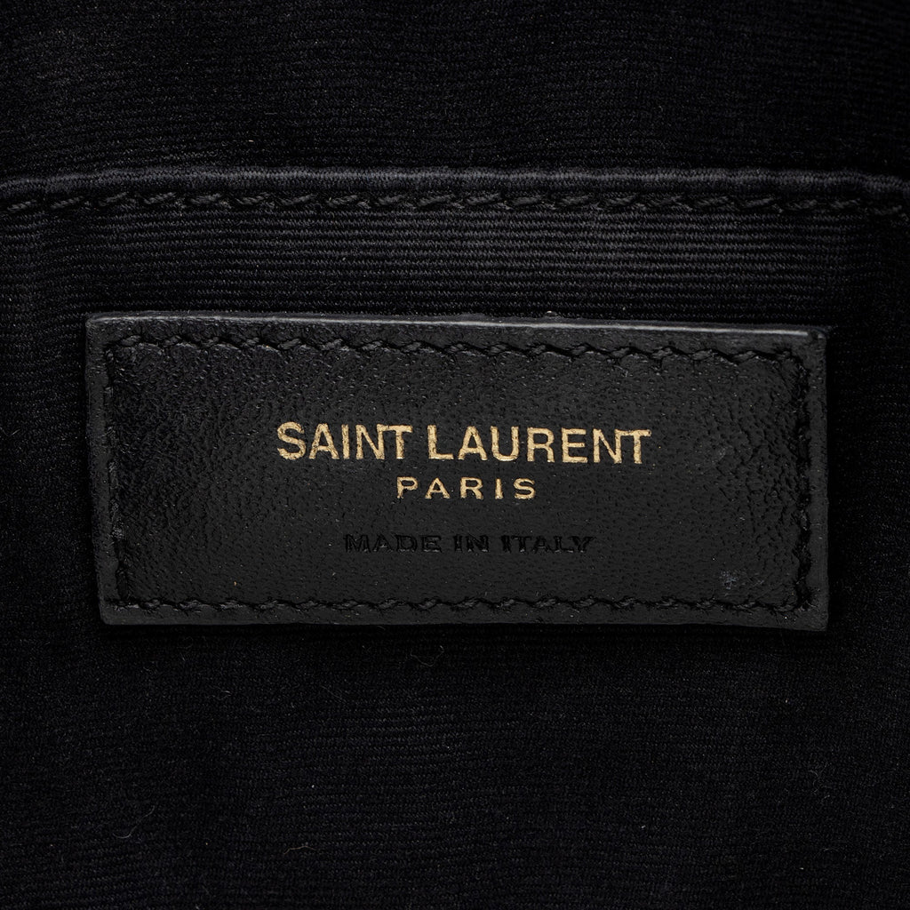 Saint Laurent Matelasse Calfskin Monogram Lou Camera Bag (SHF-wHhf08)