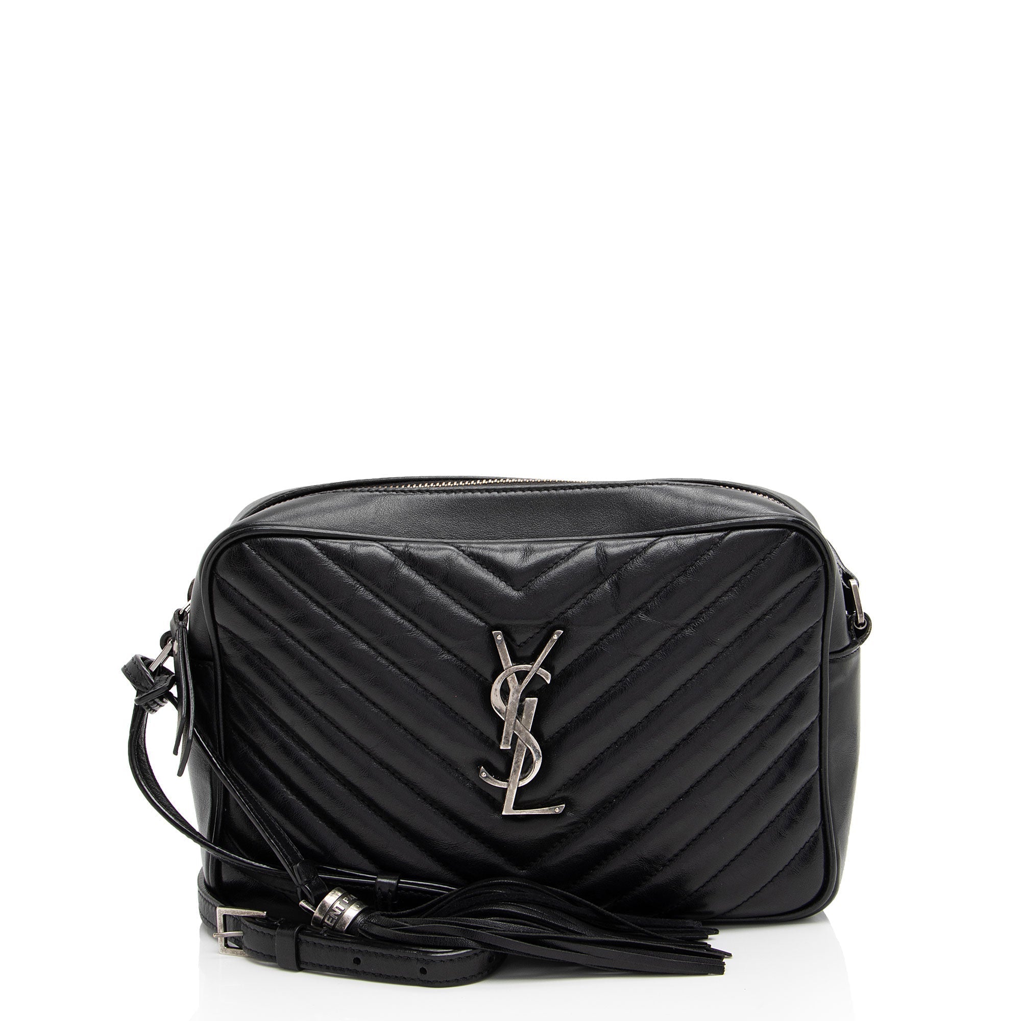 Saint Laurent Matelasse Calfskin Monogram Lou Camera Bag (SHF-ZcEqKL)