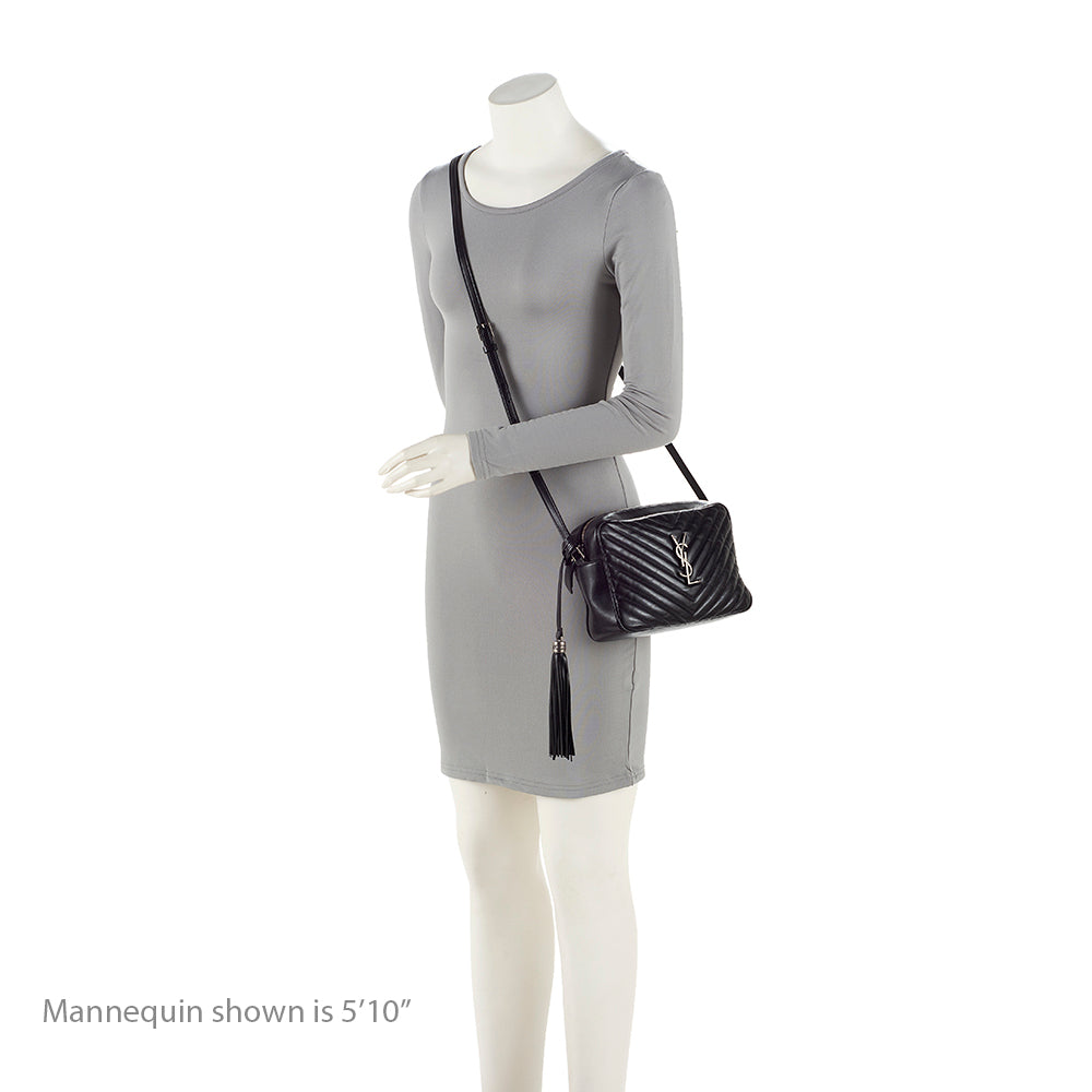 Saint Laurent Matelasse Calfskin Monogram Lou Camera Bag (SHF-ZcEqKL)