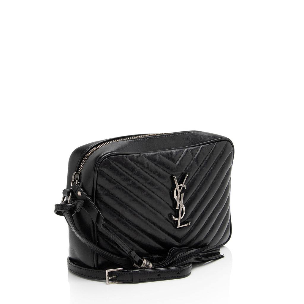 Saint Laurent Matelasse Calfskin Monogram Lou Camera Bag (SHF-ZcEqKL)