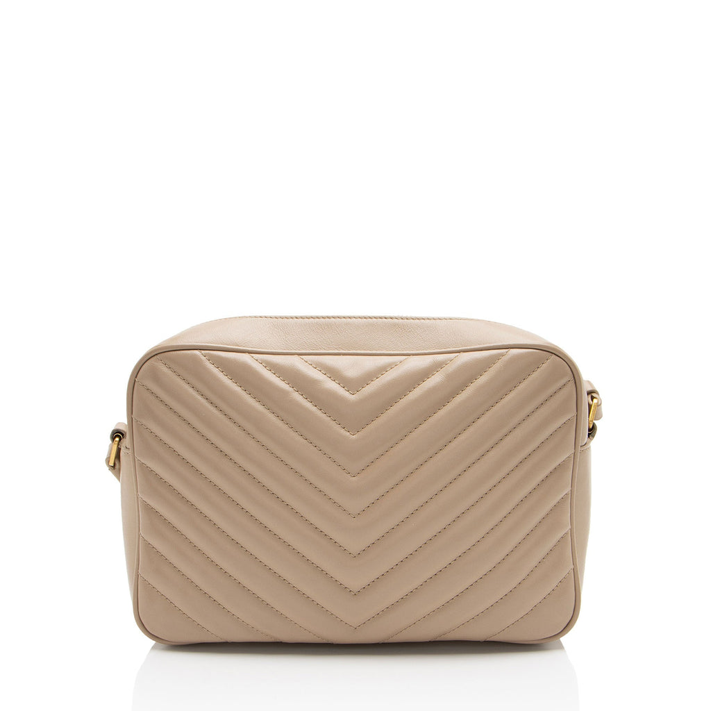 Saint Laurent Matelasse Calfskin Monogram Lou Camera Bag (SHF-0p6Ezh)