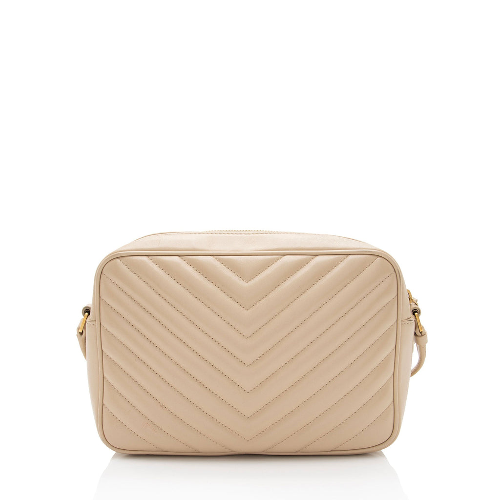 Saint Laurent Matelasse Calfskin Monogram Lou Camera Bag (SHF-IyIKNC)