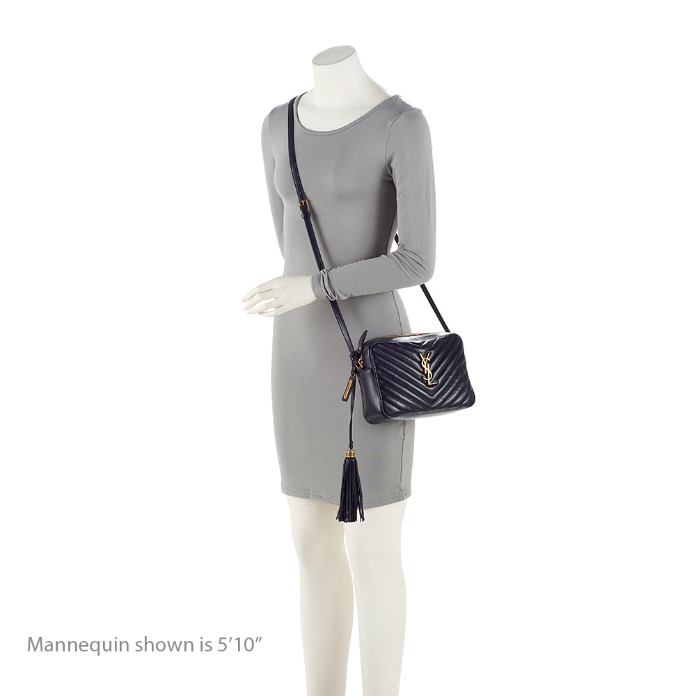 Saint Laurent Matelasse Calfskin Monogram Lou Camera Bag (SHF-JZyzw6)