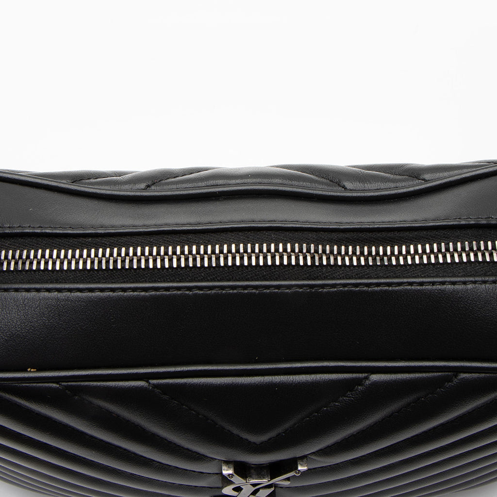 Saint Laurent Matelasse Calfskin Monogram Lou Camera Bag (SHF-rTeesm)