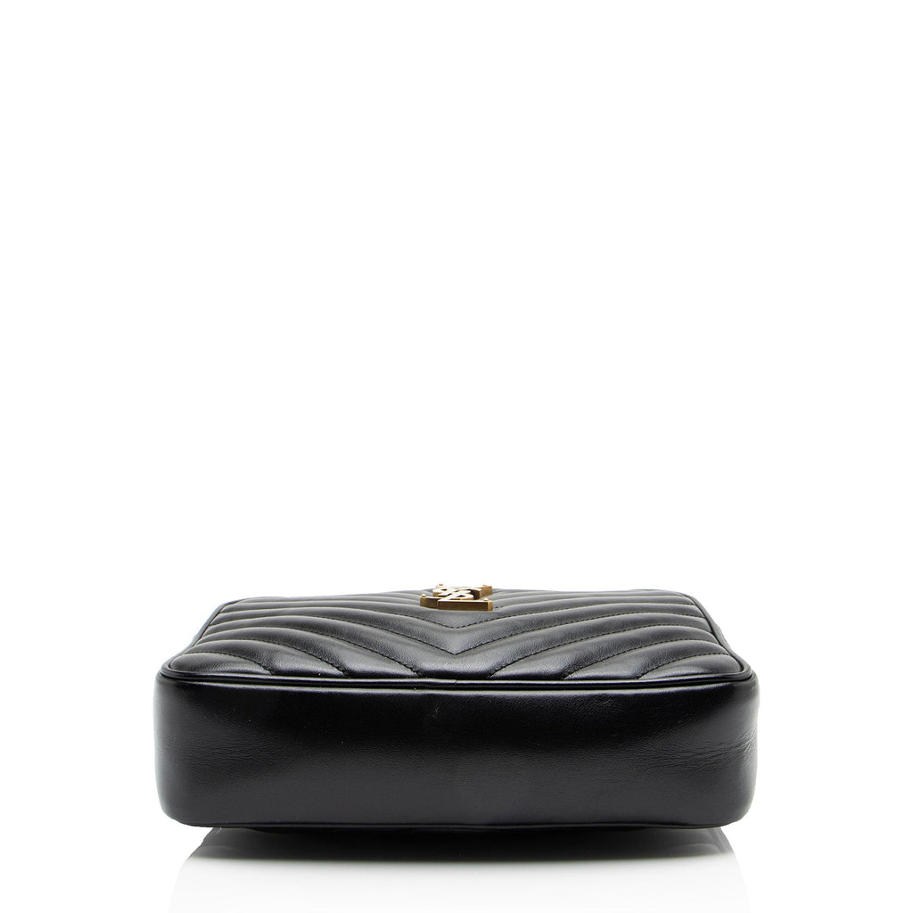 Saint Laurent Matelasse Calfskin Monogram Lou Camera Bag
