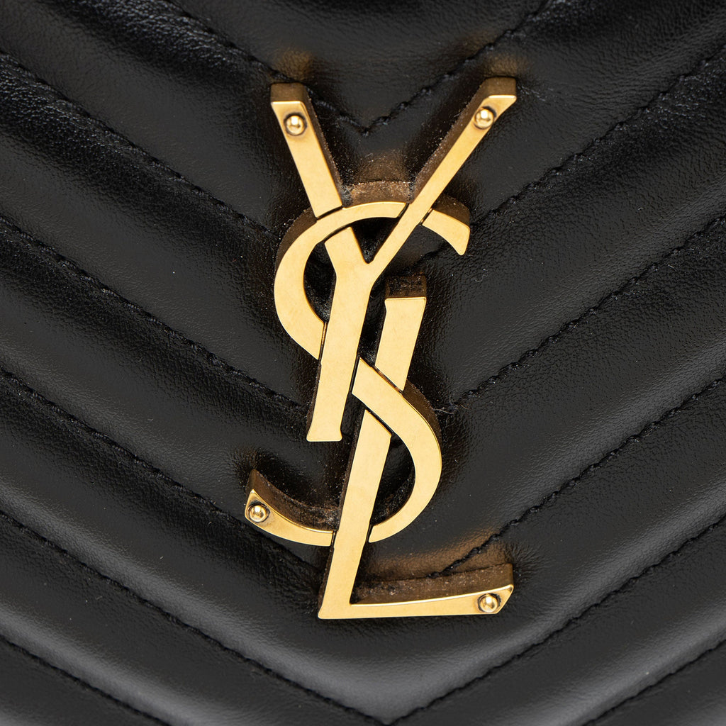 Saint Laurent Matelasse Calfskin Monogram Lou Camera Bag