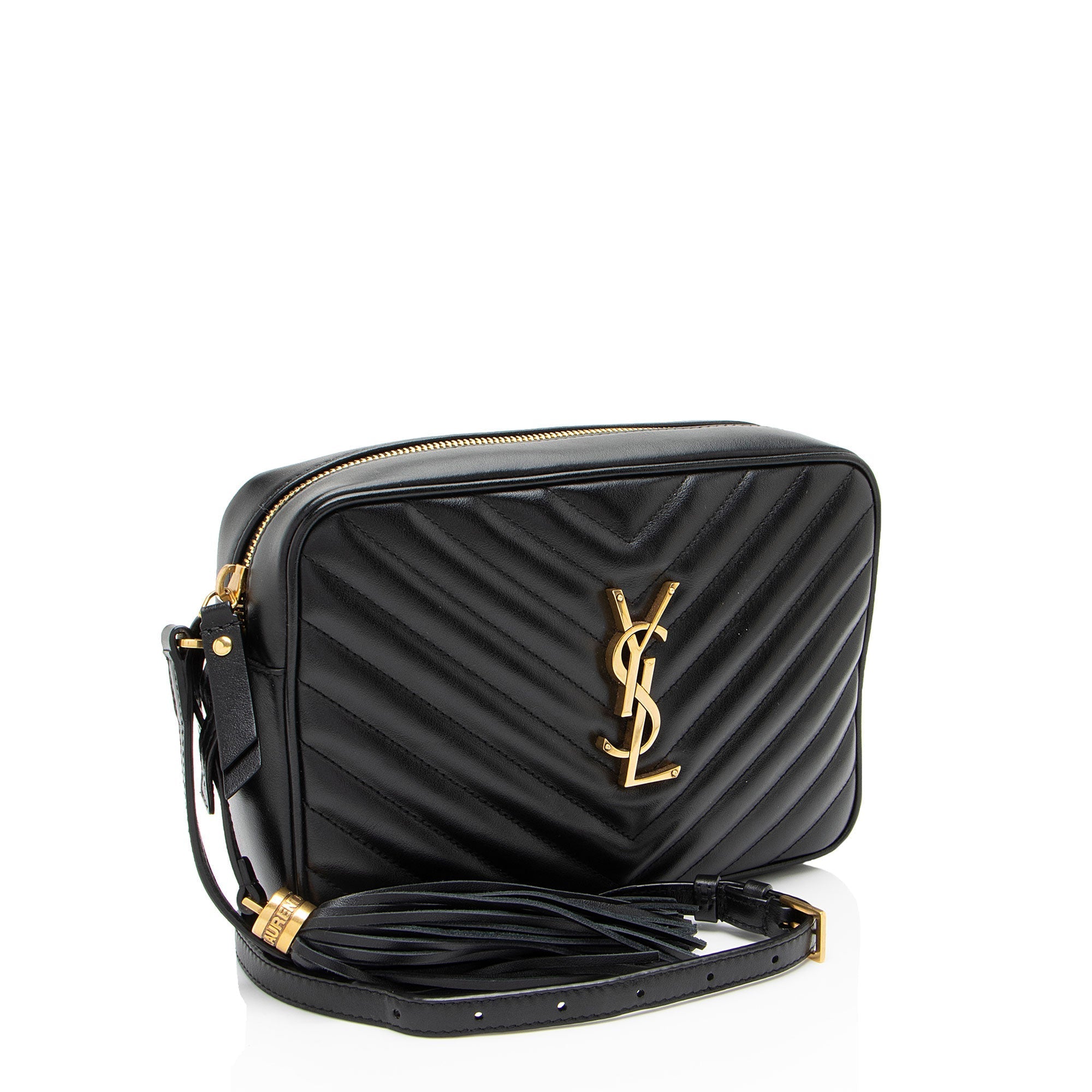 Saint Laurent Matelasse Calfskin Monogram Lou Camera Bag