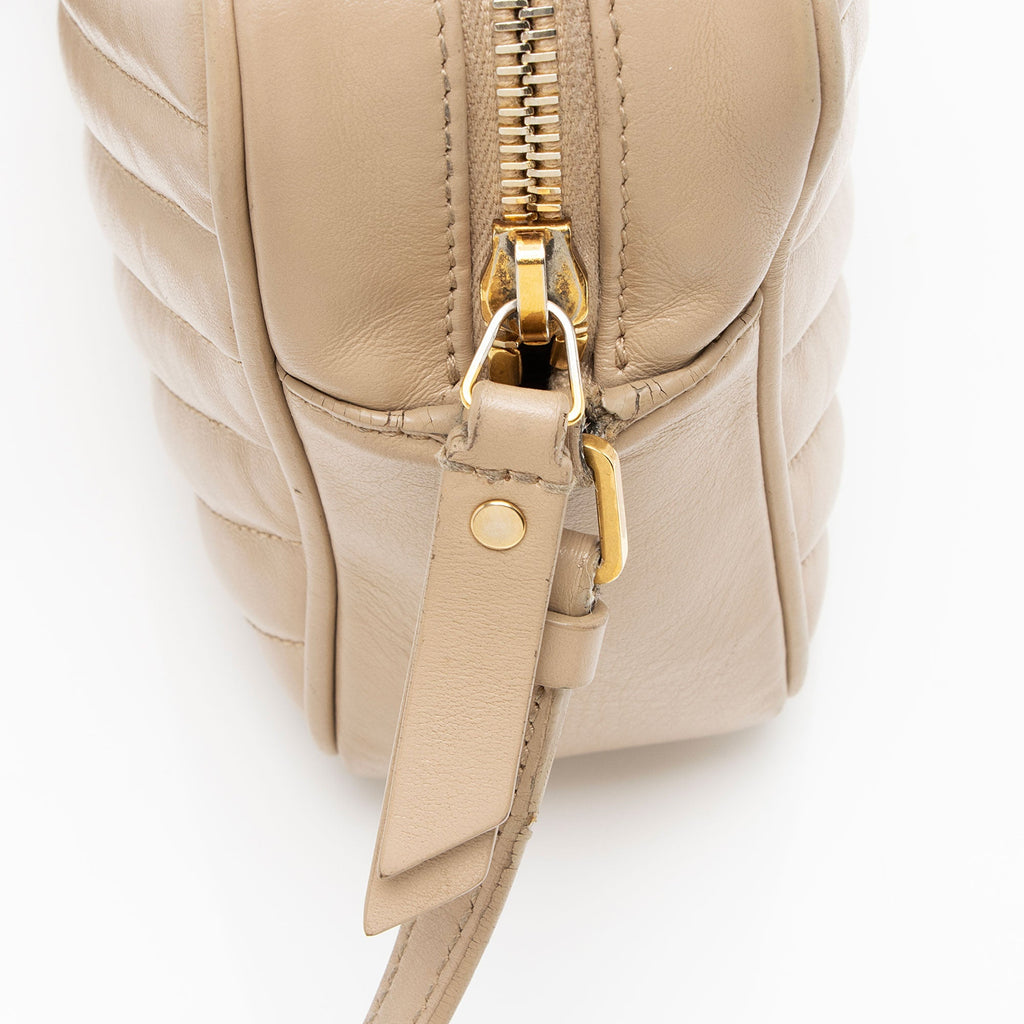 Saint Laurent Matelasse Calfskin Monogram Lou Camera Bag