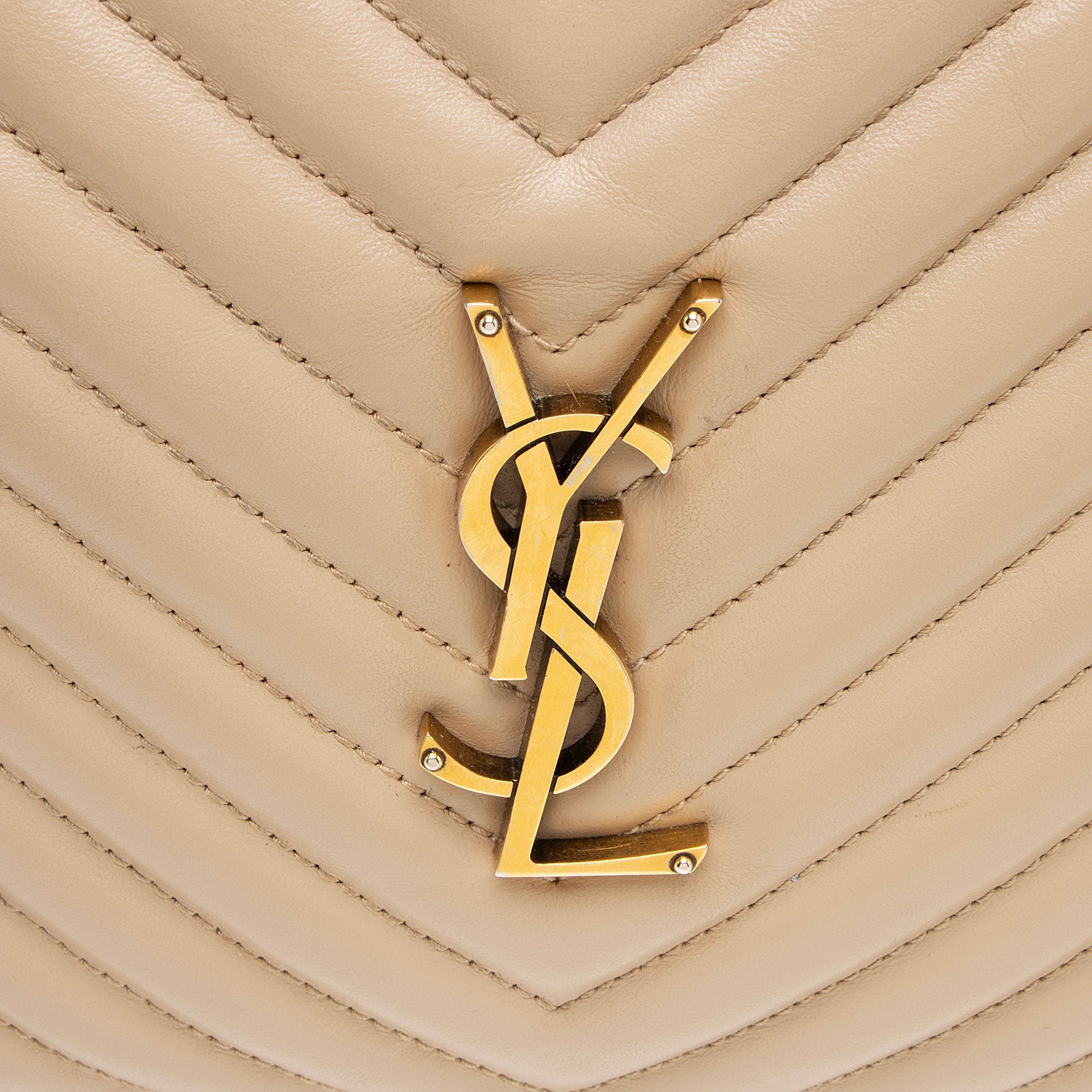 Saint Laurent Matelasse Calfskin Monogram Lou Camera Bag