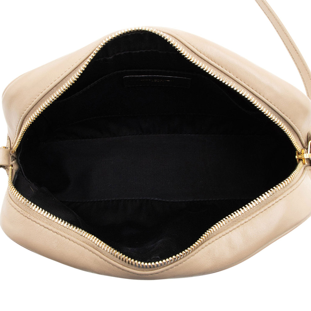 Saint Laurent Matelasse Calfskin Monogram Lou Camera Bag
