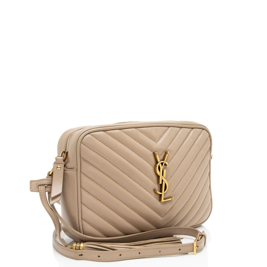 Saint Laurent Matelasse Calfskin Monogram Lou Camera Bag