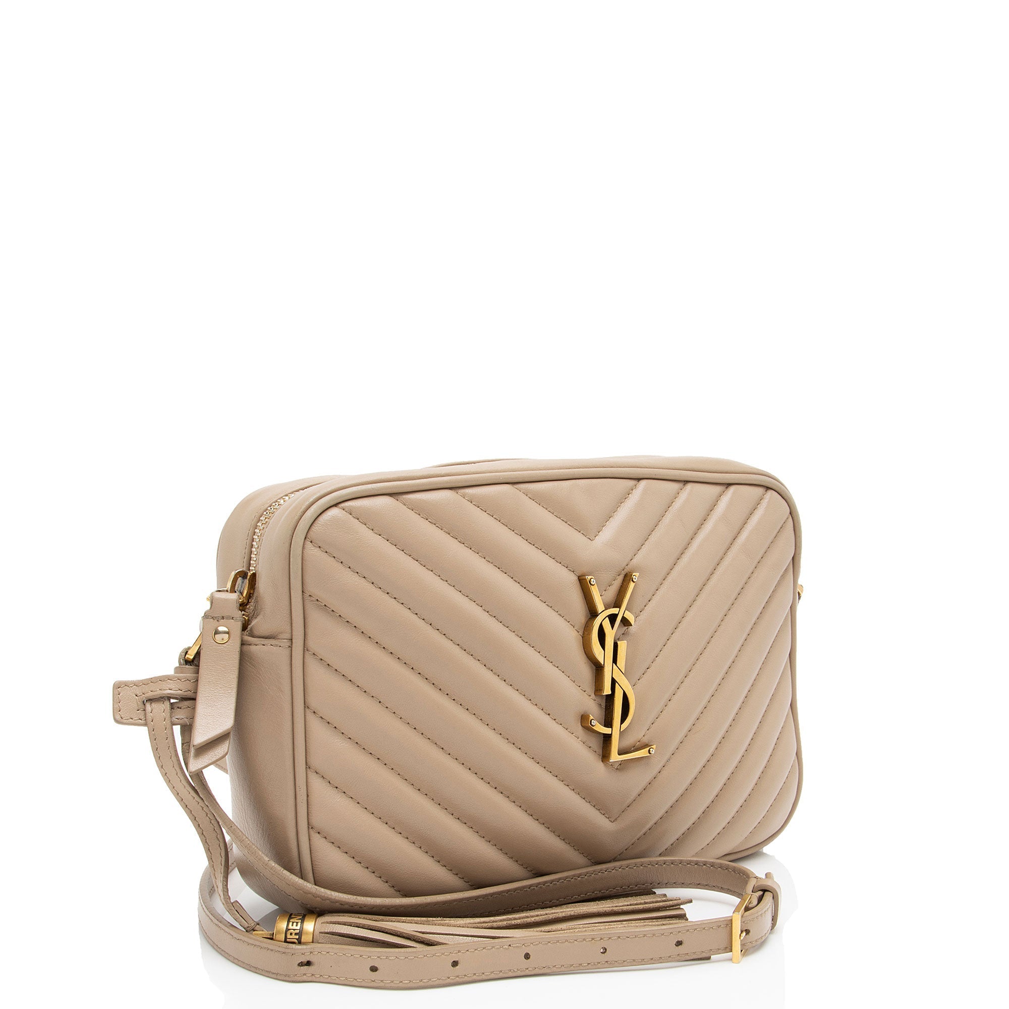 Saint Laurent Matelasse Calfskin Monogram Lou Camera Bag
