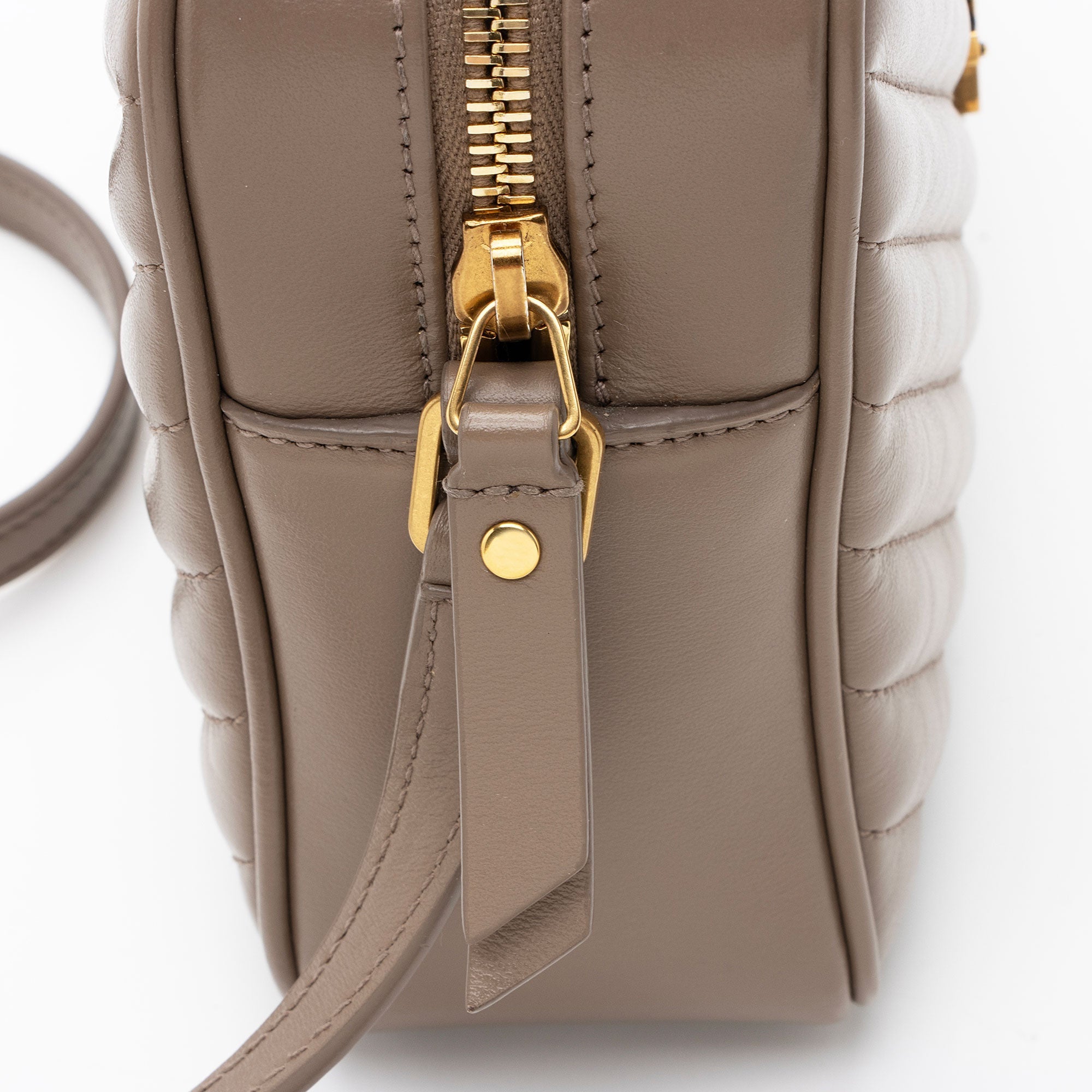 Saint Laurent Matelasse Calfskin Monogram Lou Camera Bag