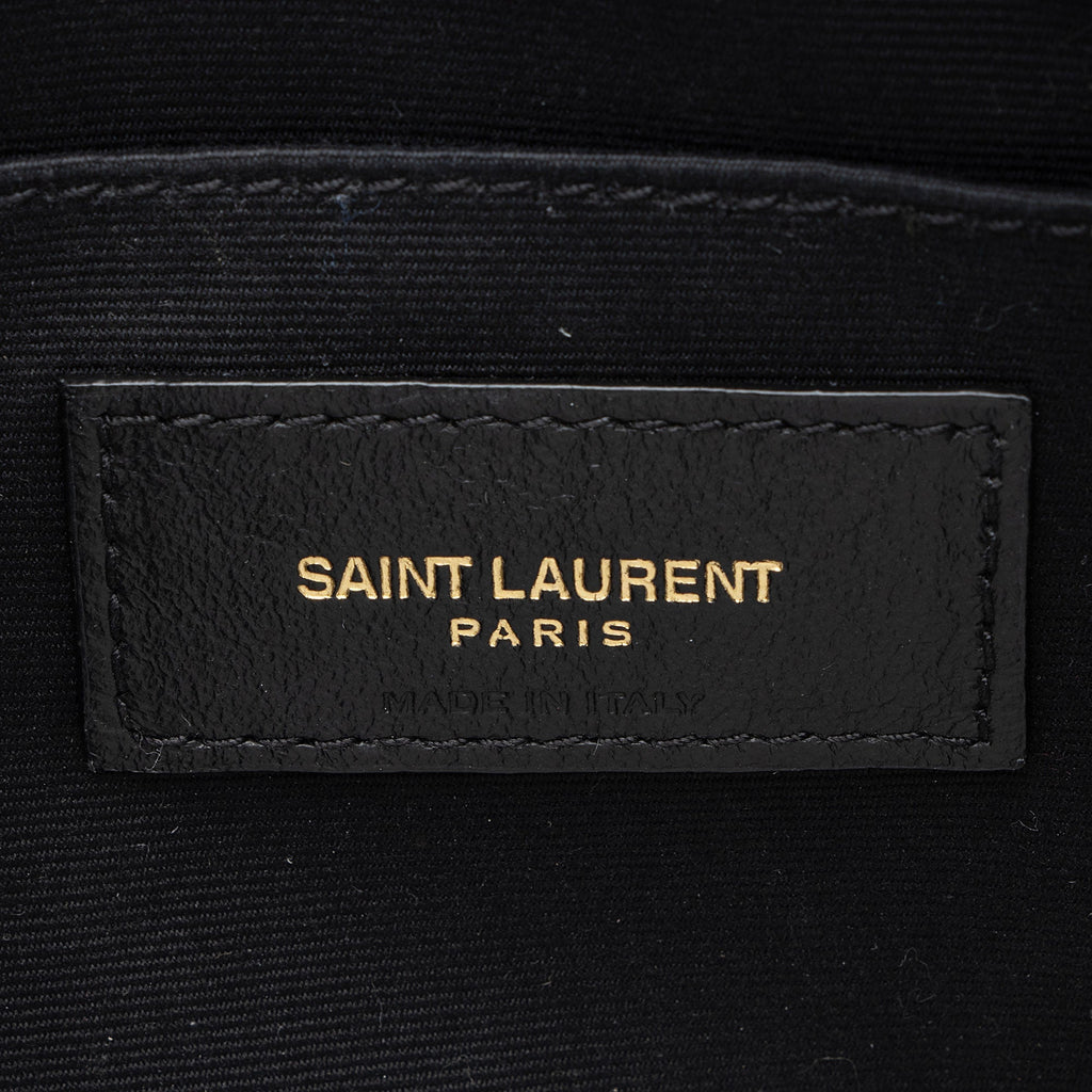 Saint Laurent Matelasse Calfskin Monogram Lou Camera Bag