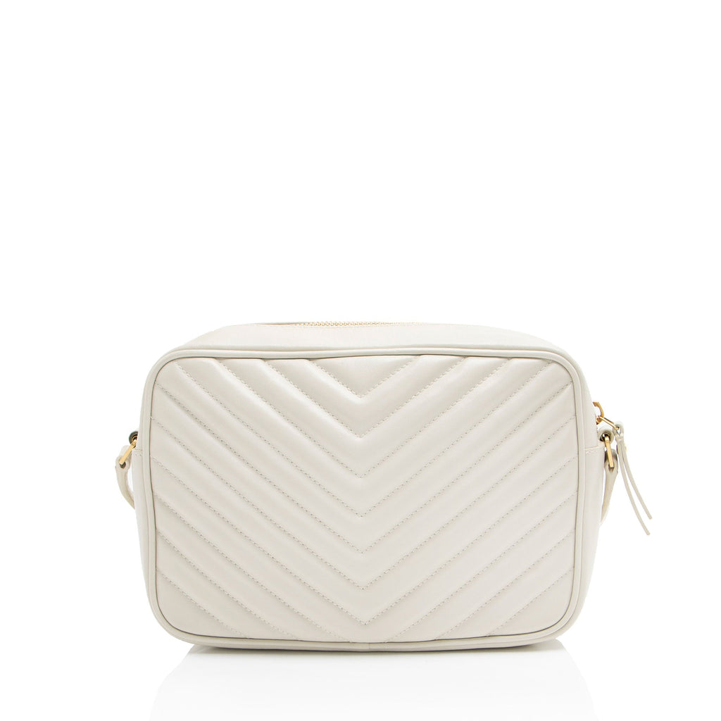 Saint Laurent Matelasse Calfskin Monogram Lou Camera Bag