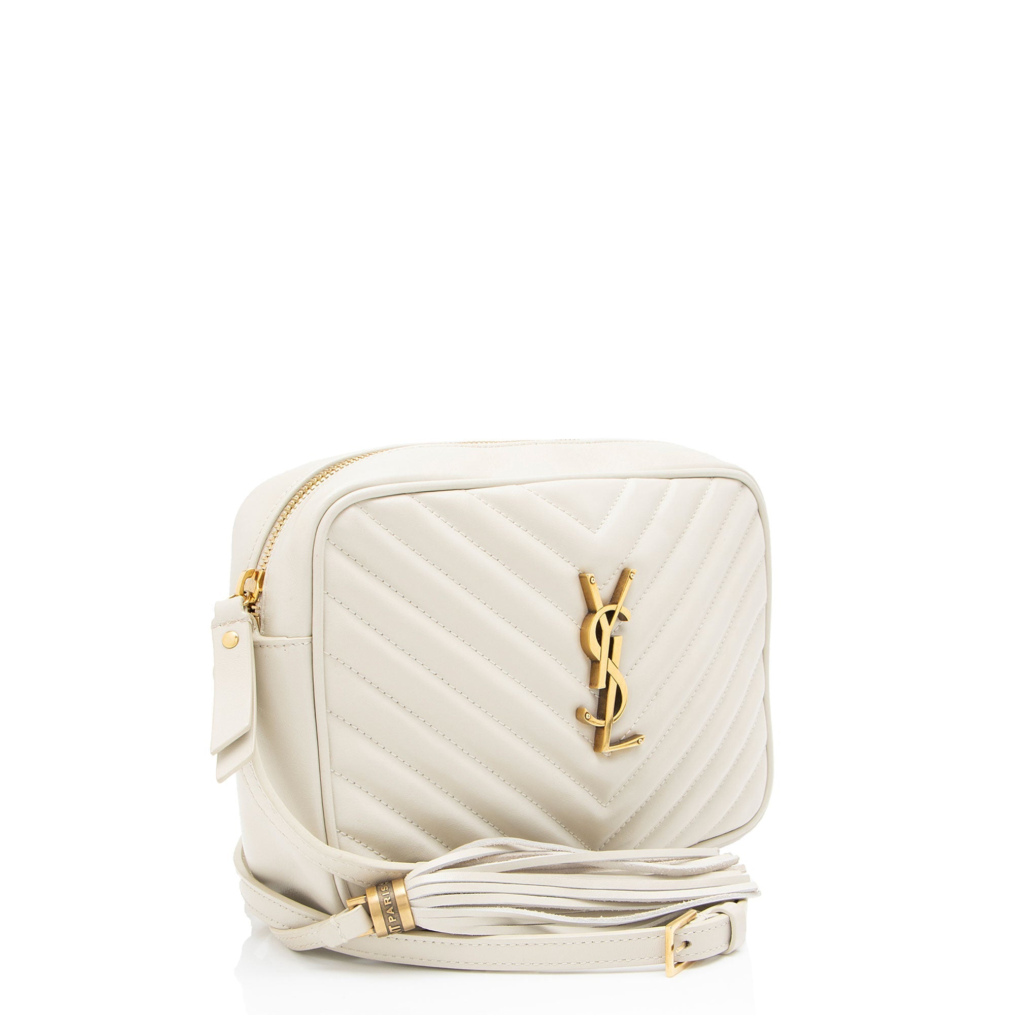 Saint Laurent Matelasse Calfskin Monogram Lou Camera Bag