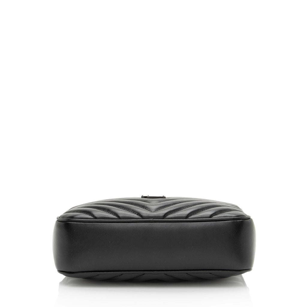 Saint Laurent Matelasse Calfskin Monogram Lou Camera Bag