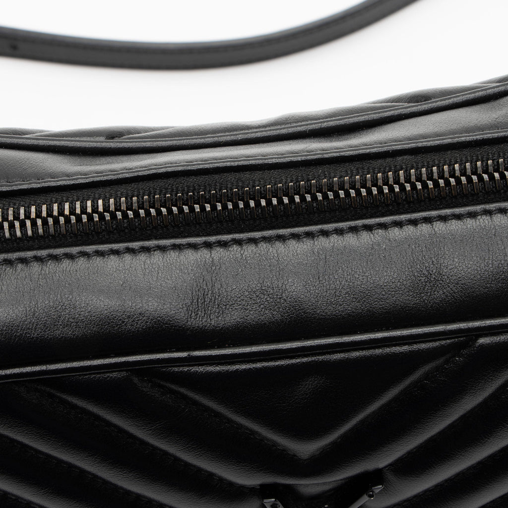 Saint Laurent Matelasse Calfskin Monogram Lou Camera Bag