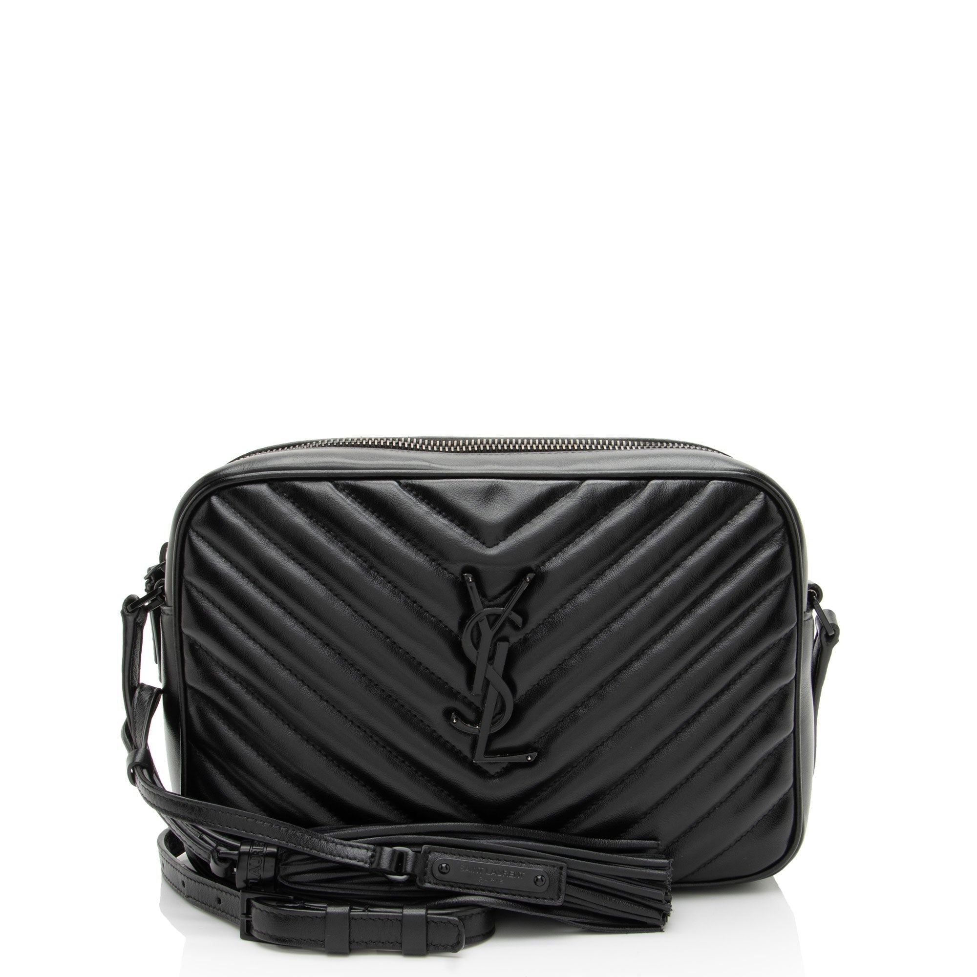 Saint Laurent Matelasse Calfskin Monogram Lou Camera Bag