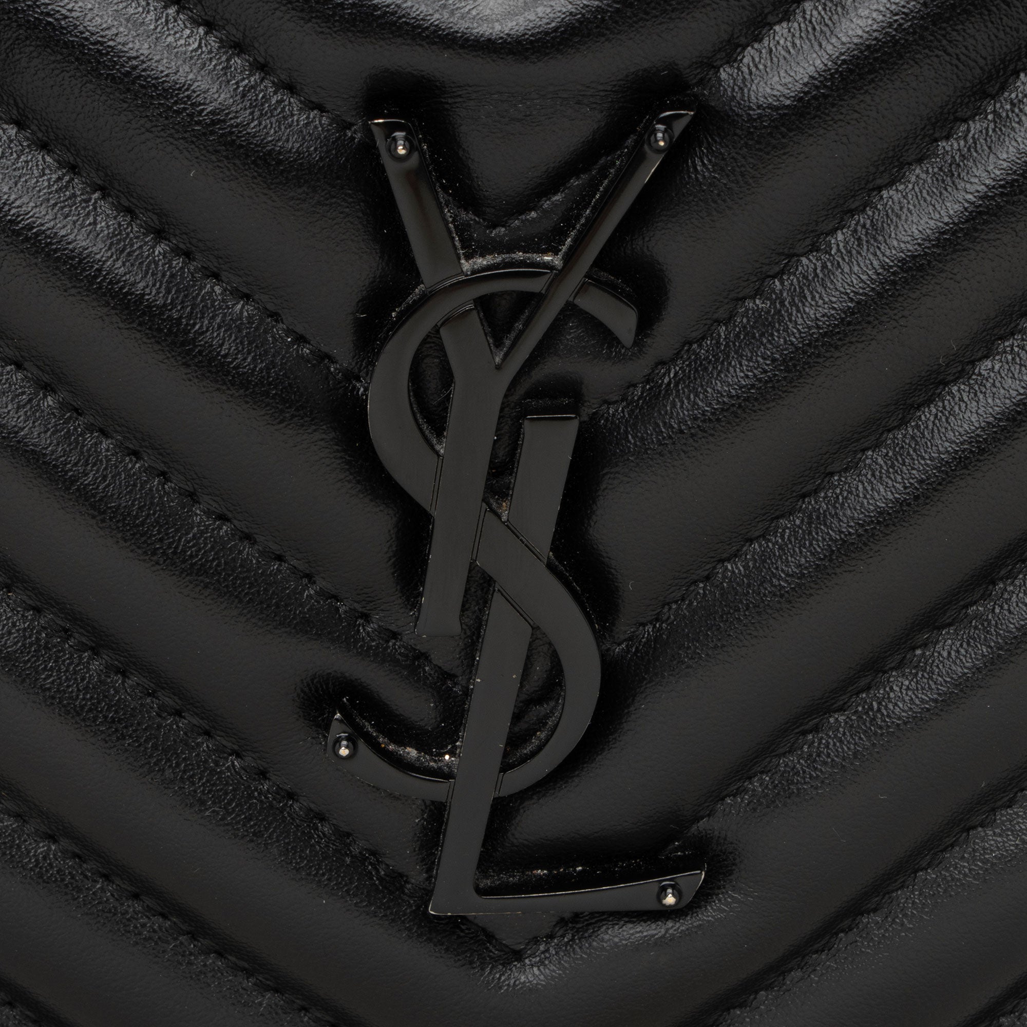 Saint Laurent Matelasse Calfskin Monogram Lou Camera Bag